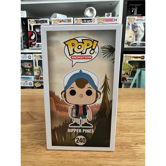 CHASE LIMITED EDITION GLOW Dipper Pines Gravity Falls Funko Pop #240 Disney GITD - Picture 2 of 6